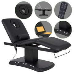 --Serenity ERGO 4 electric heated beauty bed for massage and SPA treatments  Satin Comfort k715 Black-