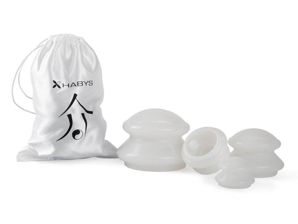 --Silicone cups - set of 4pc, white-