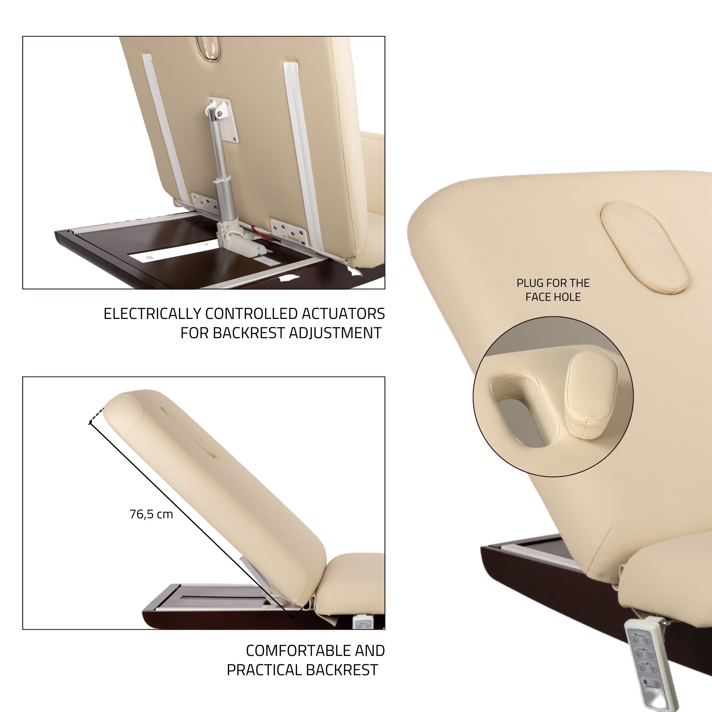 -5-Stationary massage table Libra 4 HEAT So Skin K434 Beige-5