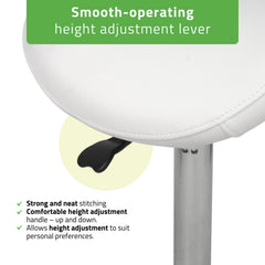 -2-Stool Alma So Skin K401 White-2