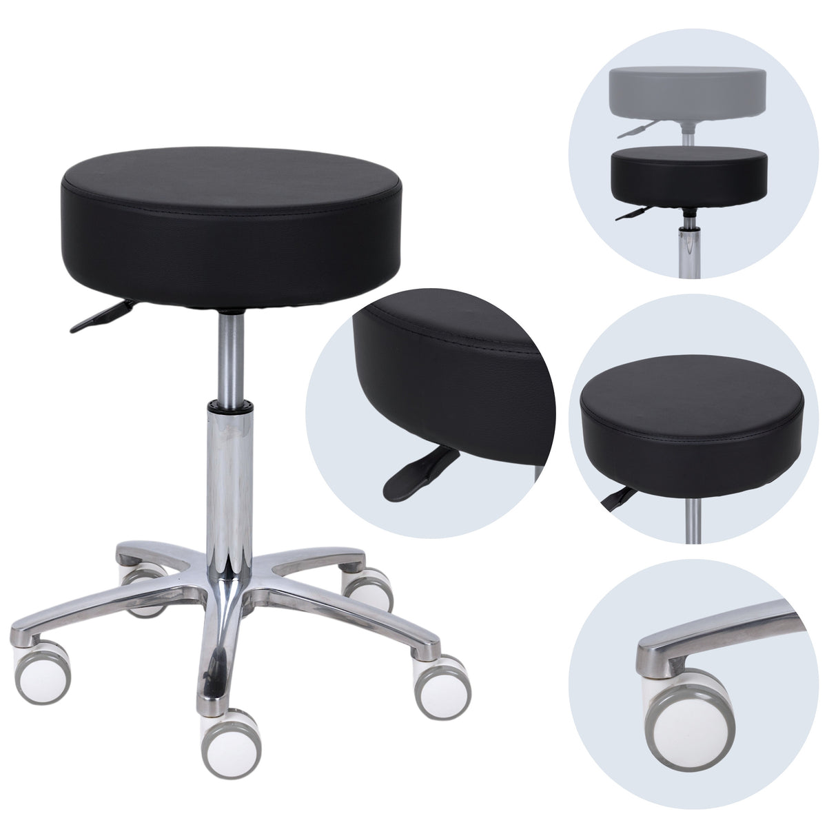 --Stool Mobi, Comfy Base k515 black-