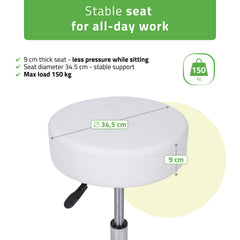 -1-Stool TILA, Comfy Base k501 white-1