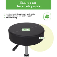 -1-Stool TILA, Comfy Base k515 black-1
