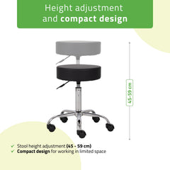-2-Stool TILA, Comfy Base k515 black-2