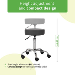 -2-Stool TILA, Comfy Base k521 grey-2