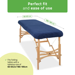 -1-Terry Table Sheet for portable tables 60-65/180-185 dark blue-1