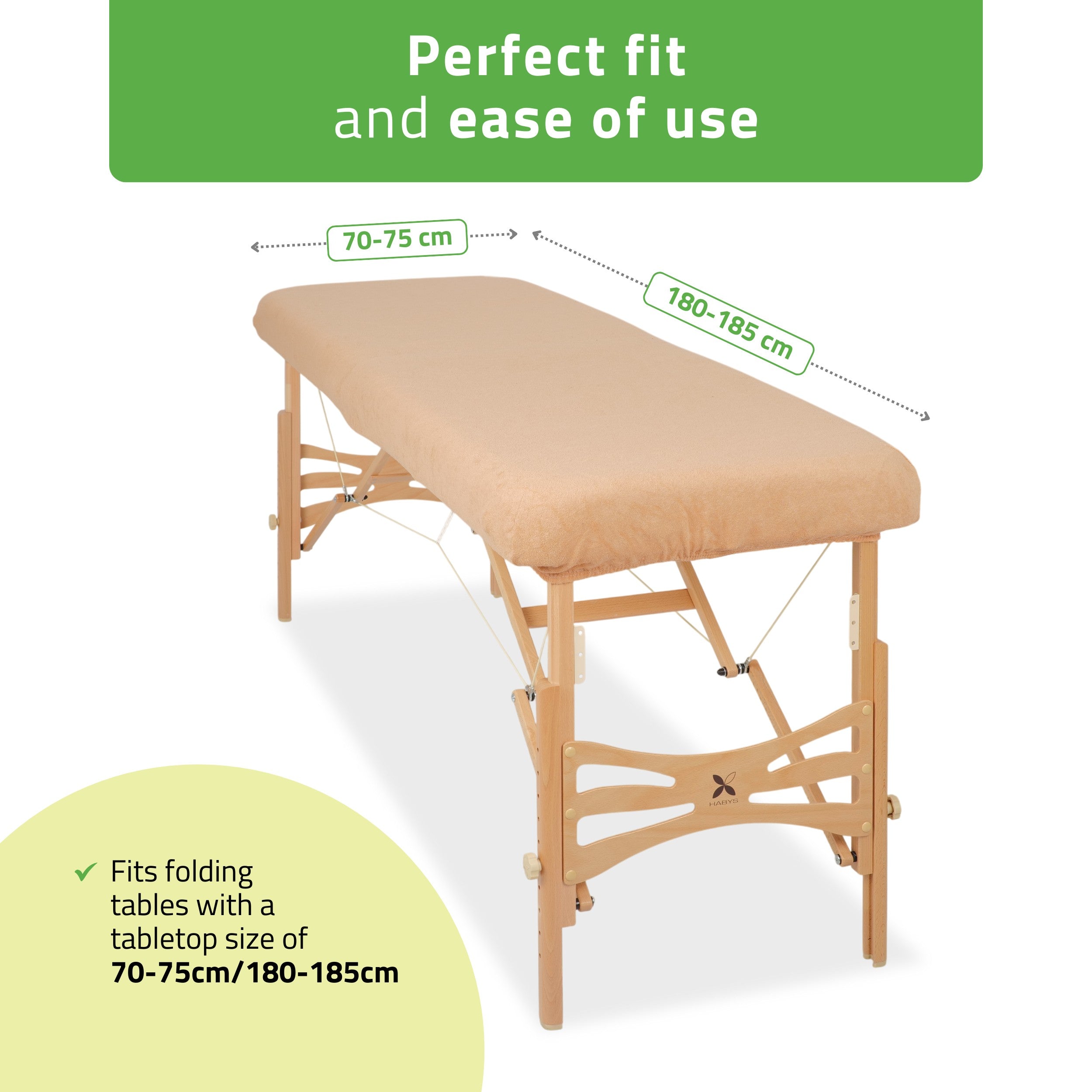 -1-Terry Table Sheet for portable tables 70-75/ 180-185 beige-1