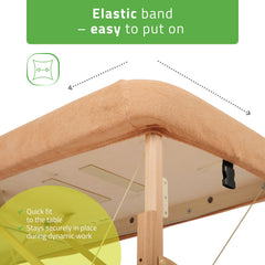 -3-Terry Table Sheet for portable tables 70-75/ 180-185 beige-3
