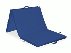 --Three-part Folding Mattress 195x85x5 K012 Navy Blue-