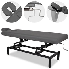 --VIGO 1 Stationary  massage table with manual height adjustment - dark gray-