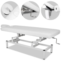 --VIGO 1 Stationary  massage table with manual height adjustment - white-