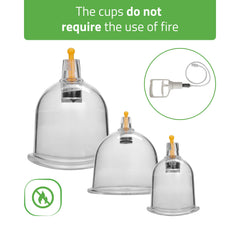 -2-Vacuum cupping cups, fireless, with pump, set of 14 pcs. -2