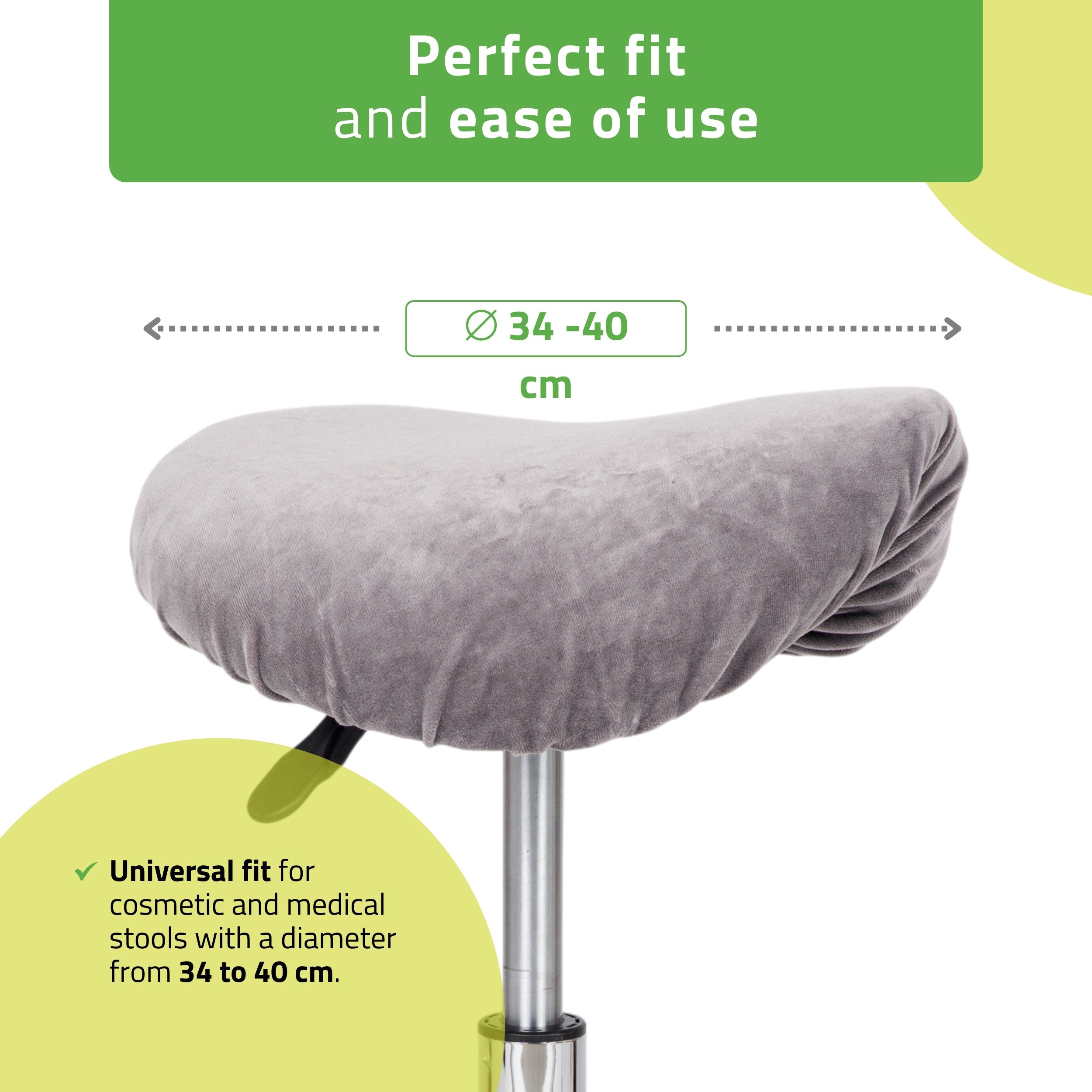 -1-Velour cover with elastic for stool, graphite-1