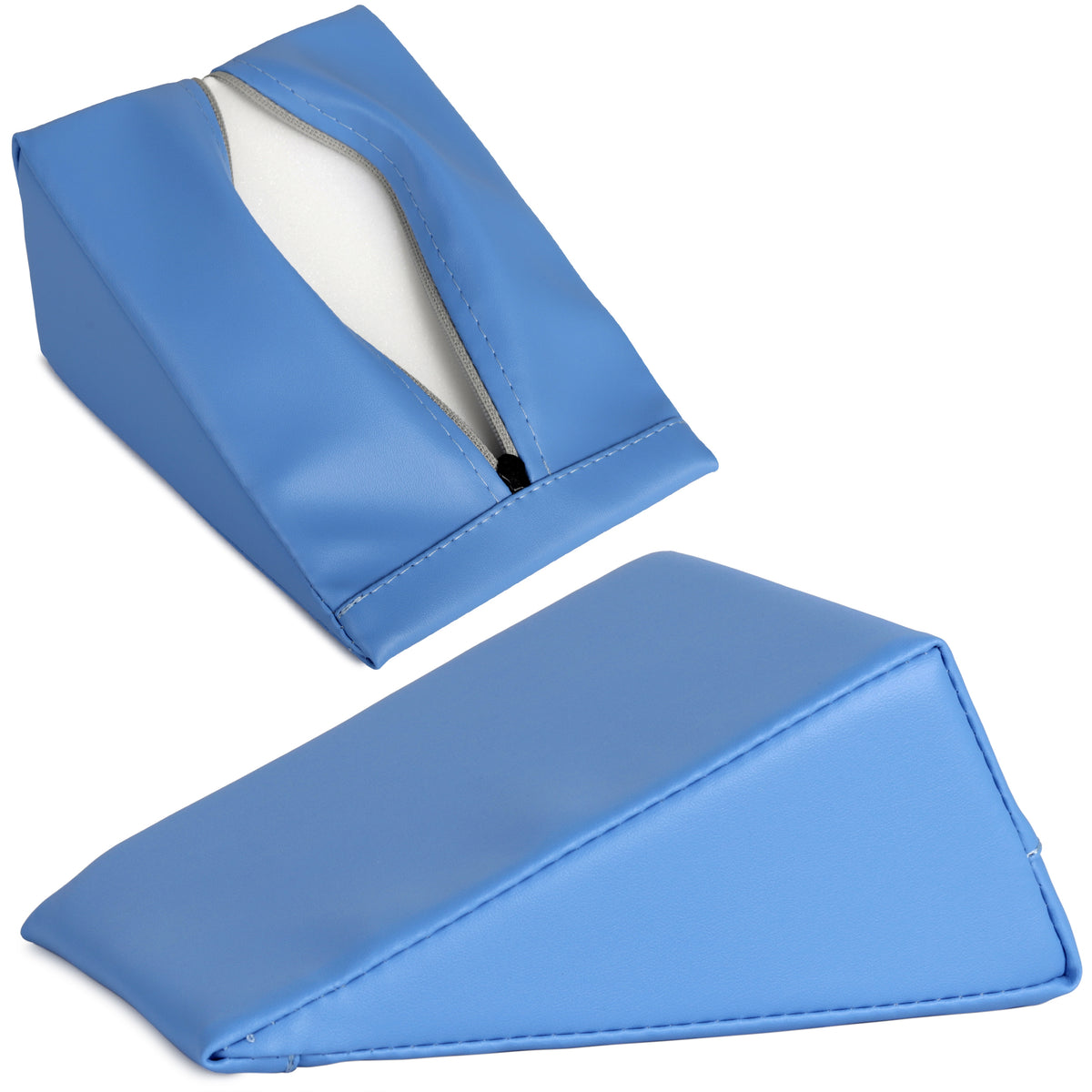--Wedge Bolster 20x15x10 K023 Blue-