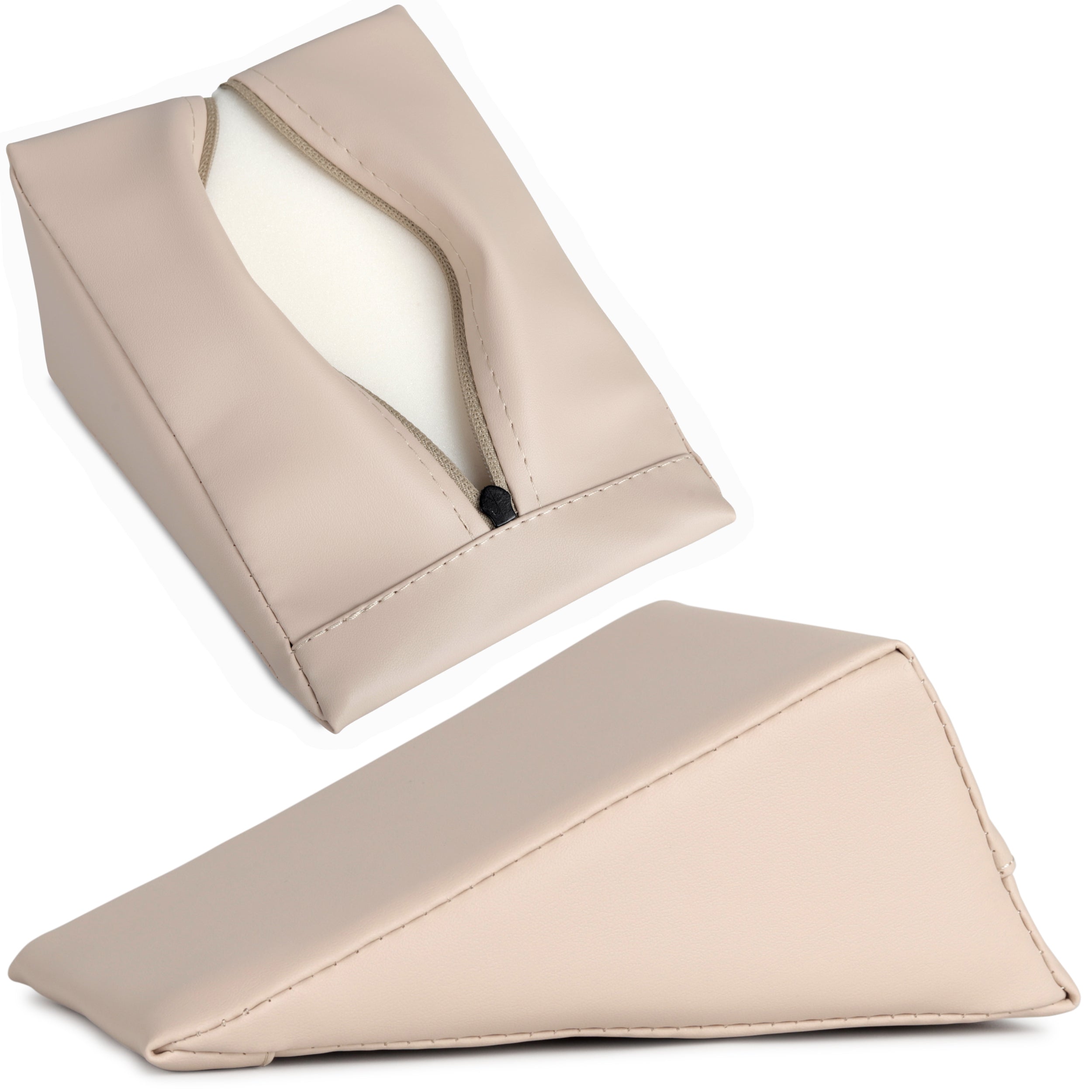 --Wedge Bolster 20x15x10 K033 Beige-