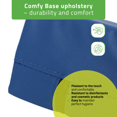 -3-Wedge Bolster 20x15x10 - K512 blue-3