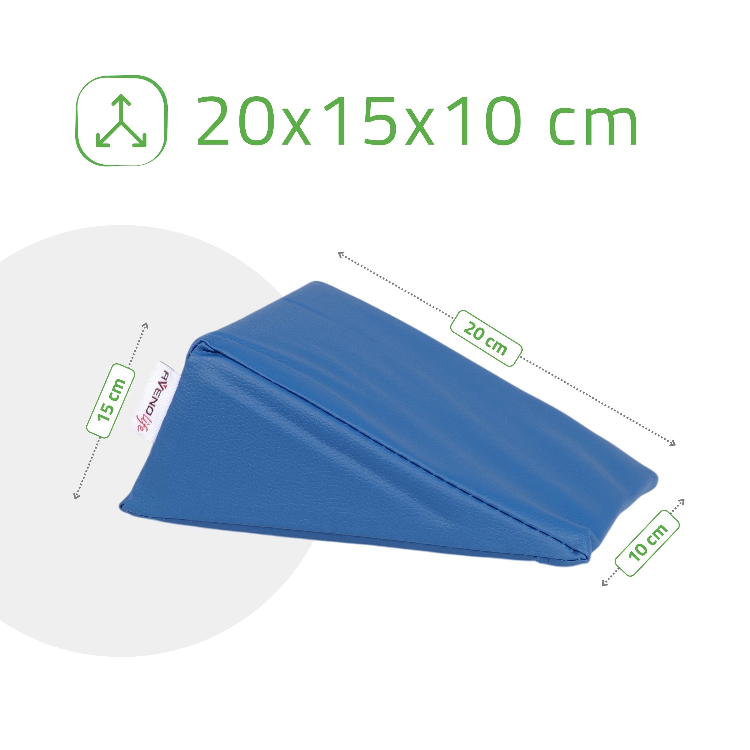 -4-Wedge Bolster 20x15x10 - K512 blue-4