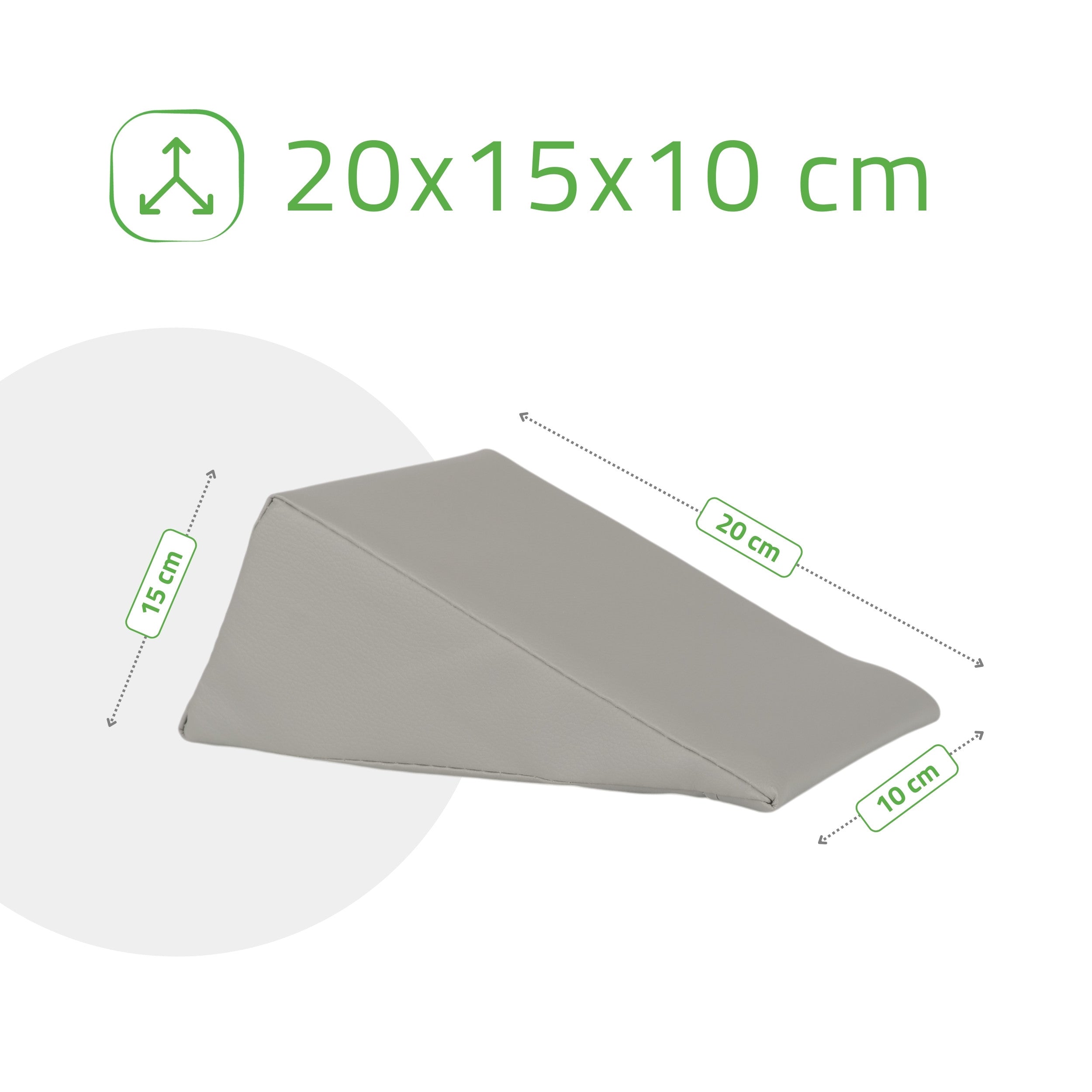 -4-Wedge Bolster 20x15x10 K522 Gray-4