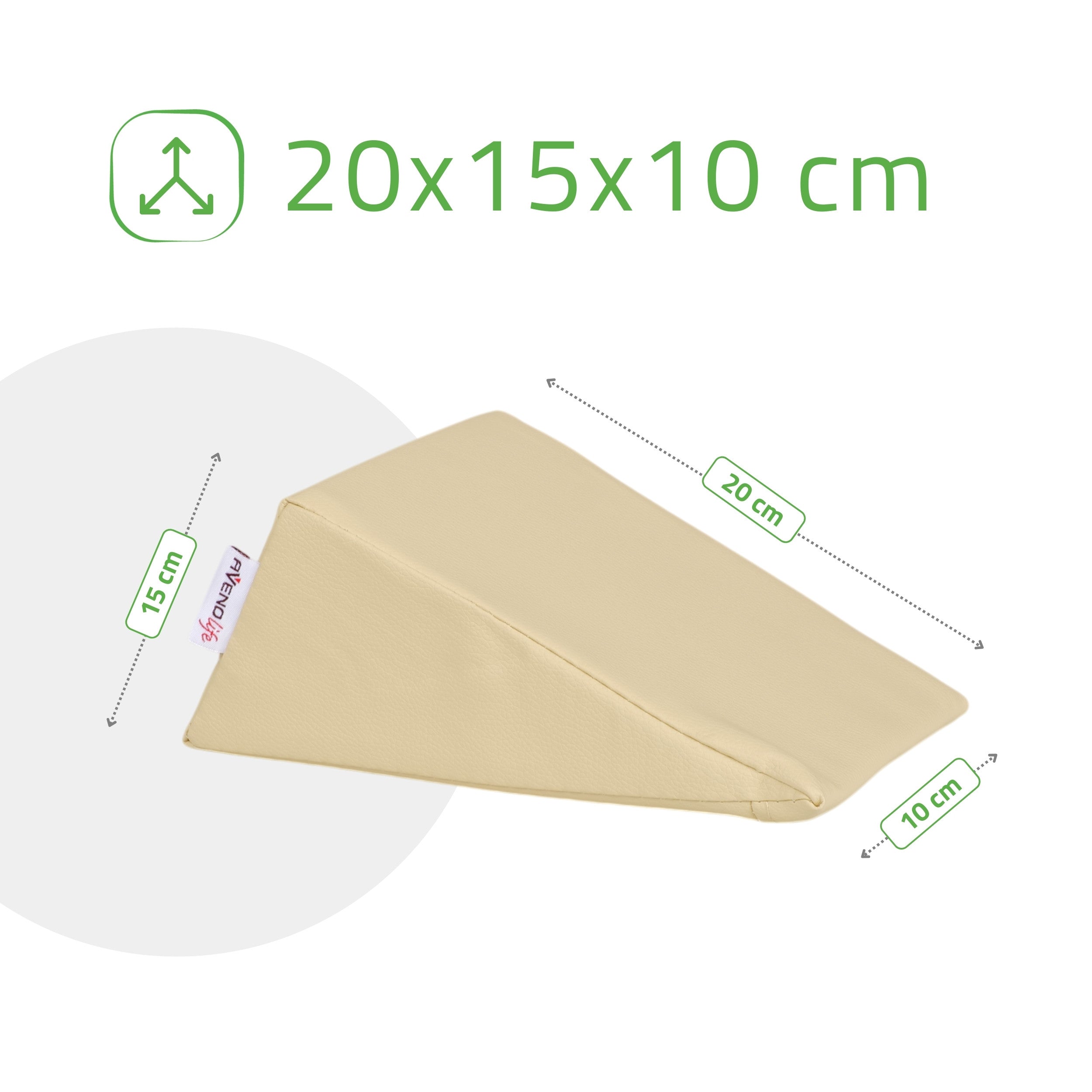 -4-Wedge Bolster 20x15x10 K533 Beige-4