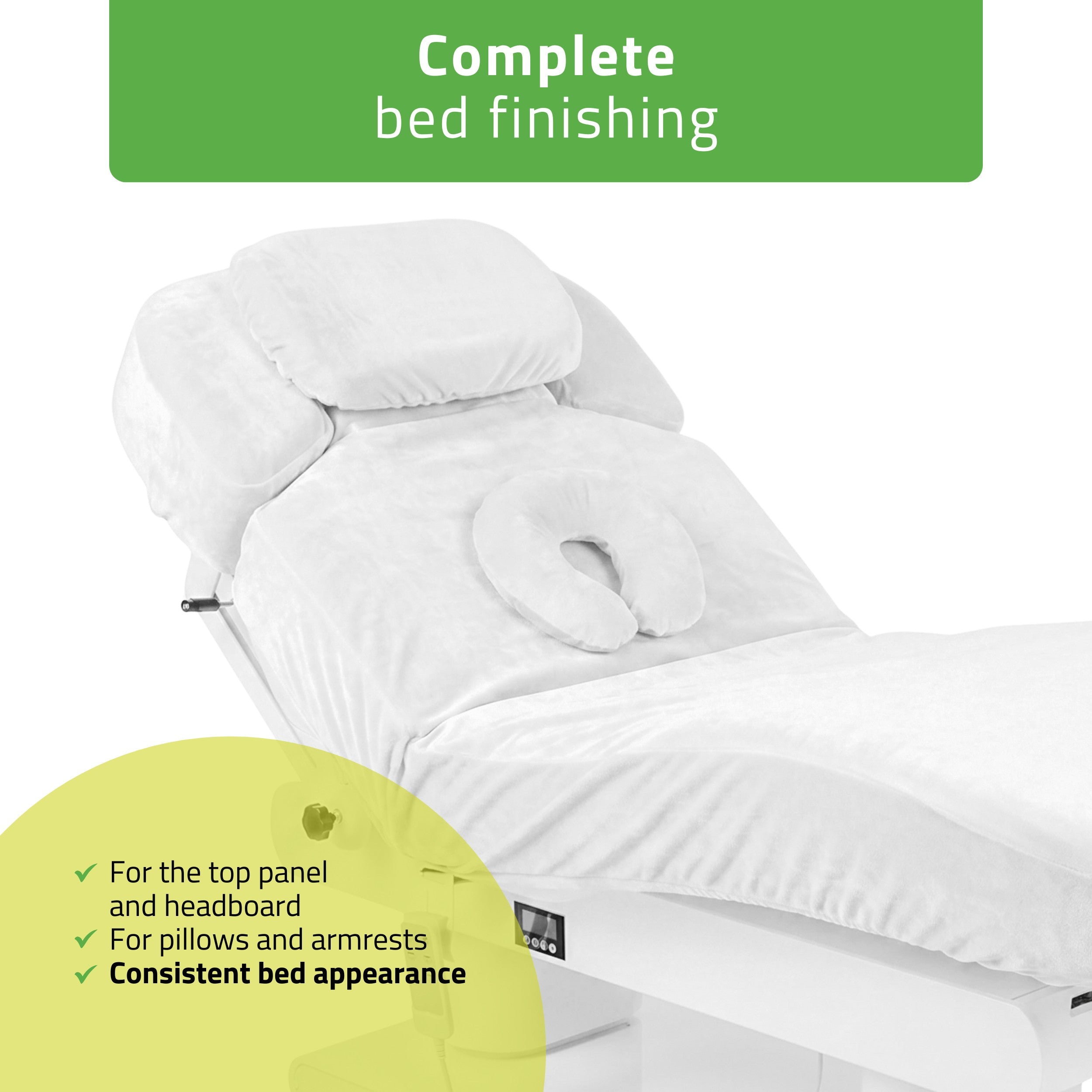 -2-White velour fitted sheet ETERNA | Habys-2