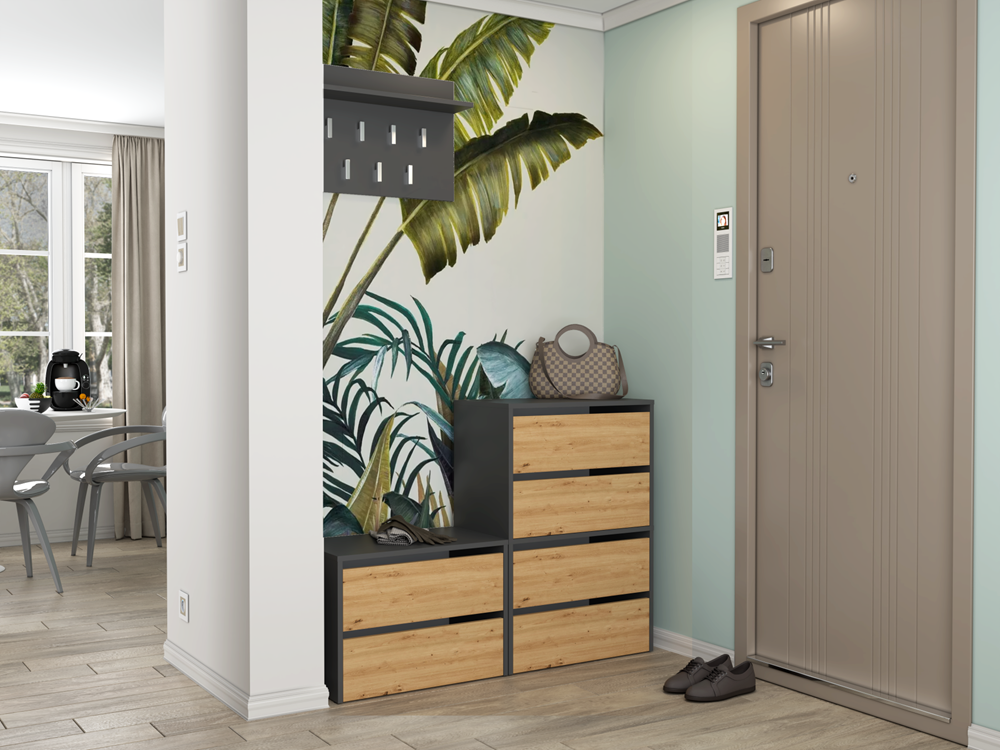 17-Szafka na obuwie MODO 1 ANTRACYT ARTISAN-17