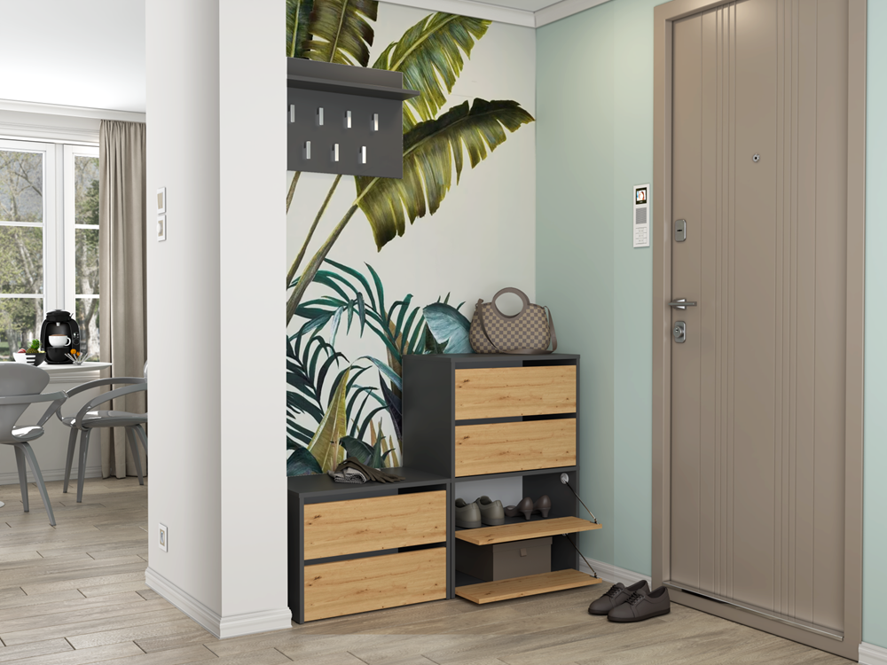 16-Szafka na obuwie MODO 1 ANTRACYT ARTISAN-16