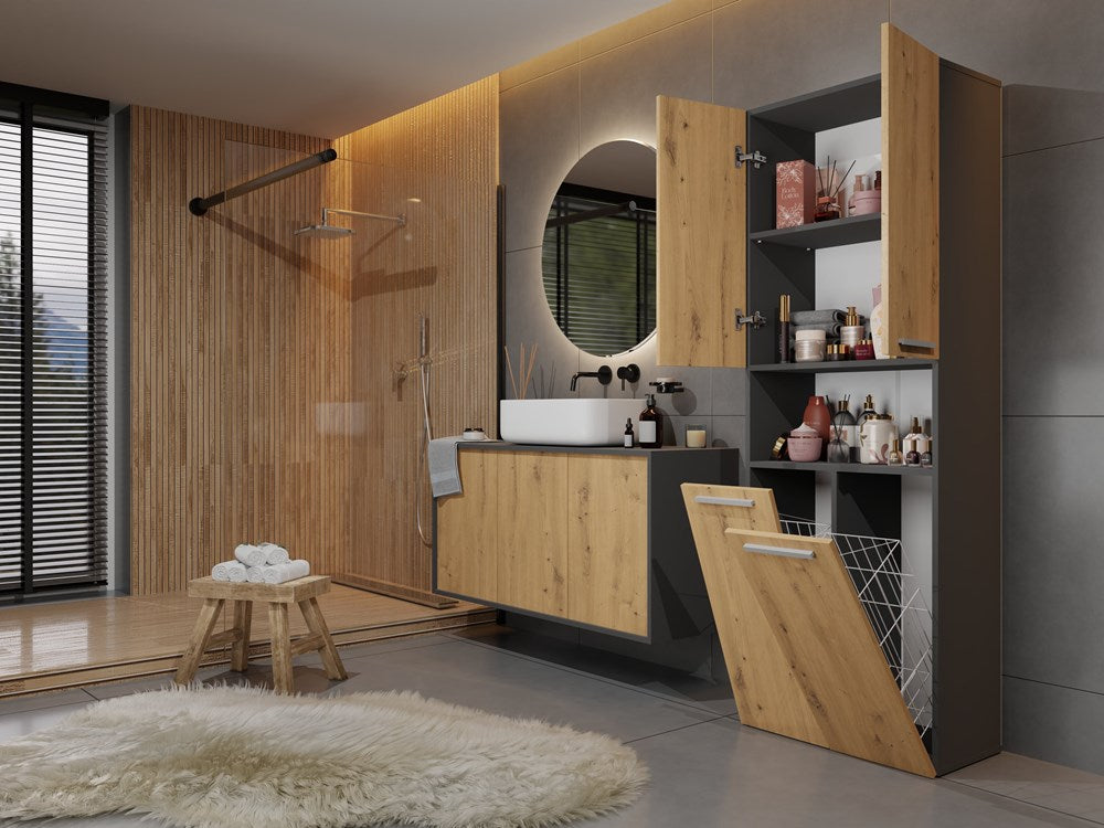 7-Słupek łazienkowy Nel 2K/DK ANTRACYT ARTISAN-7