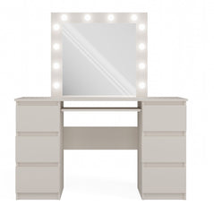 3-Zestaw Toaletka KUBA + LUSTRO MARINA KASZMIR BEŻ-3