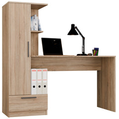 COSMO DESK + SHELF SET SONOMA OAK