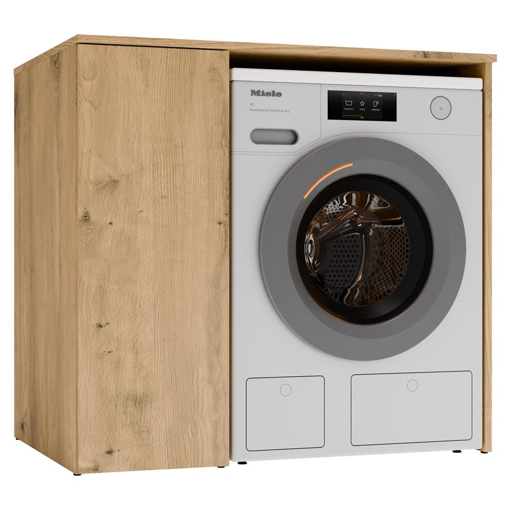 Washing Machine Cabinet with Door Cabinet POLA NP 1D OAK ARTISAN