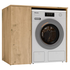 Washing Machine Cabinet with Door Cabinet POLA NP 1D OAK ARTISAN