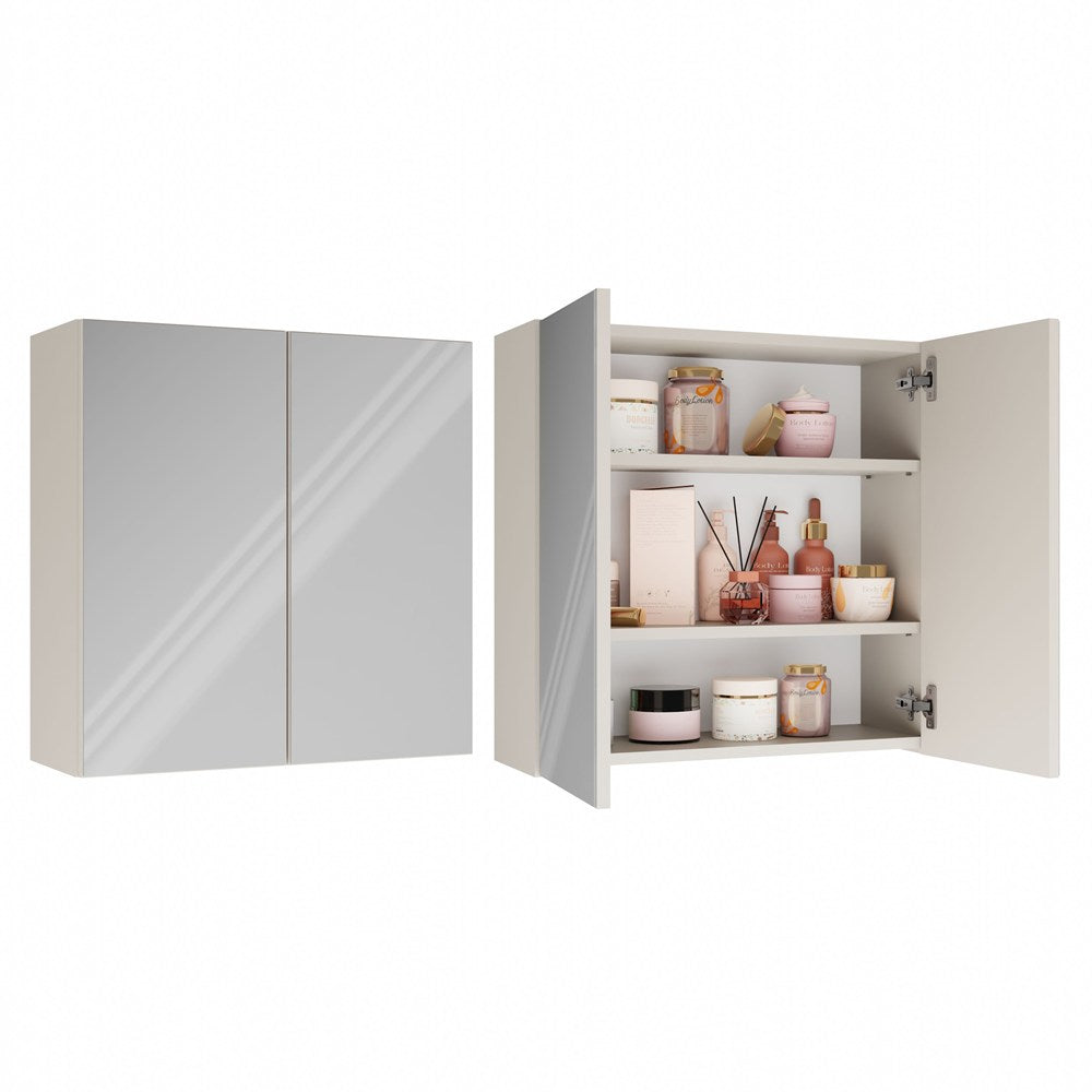 1-Szafka Łazienkowa Wisząca Z Lustrem Nad Umywalkę POLA 2DL 2 Drzwi KASZMIR-1