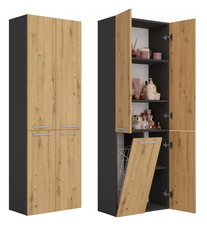 Columna de baño Nel 1K/DD ANTRACITA ARTESANO
