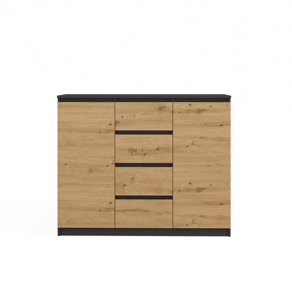 7-Komoda Malwa 2D4S 120 ANTRACYT DĄB ARTISAN-7