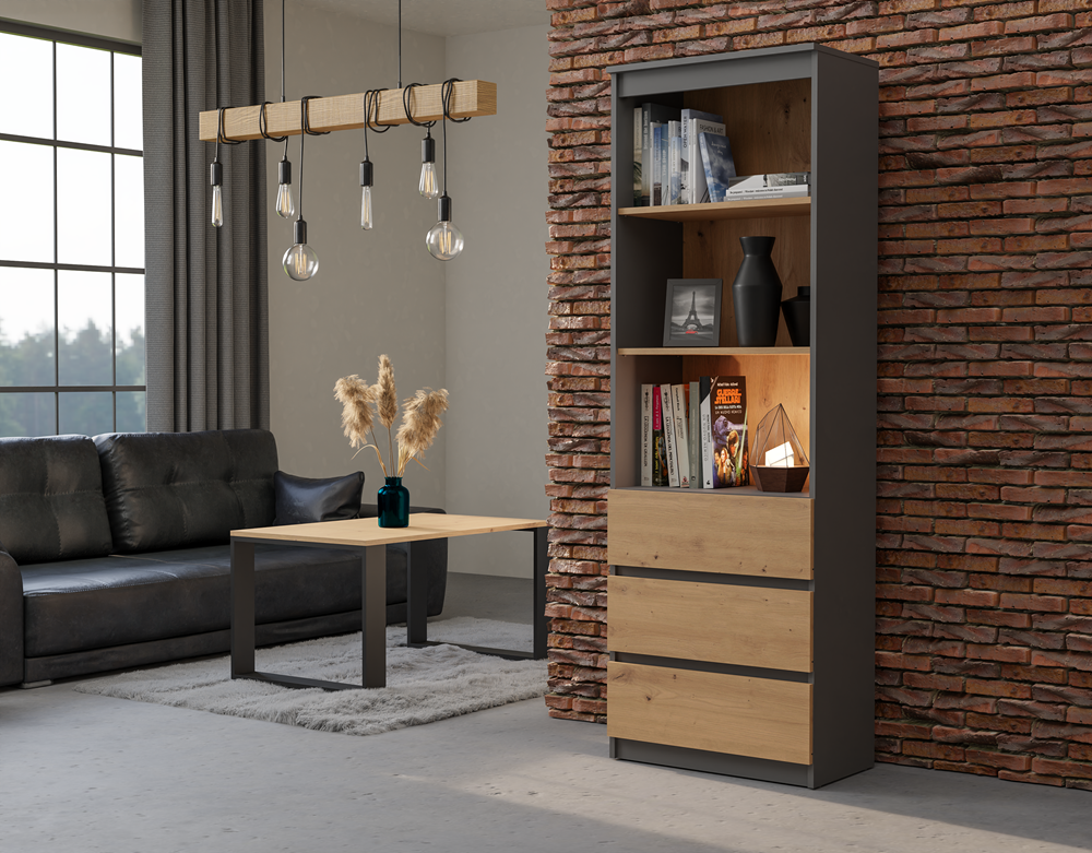 5-Regał Olimp RS-60 ANTRACYT ARTISAN-5