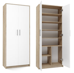 1-Regał Oliv 2D BIAŁY SONOMA-1