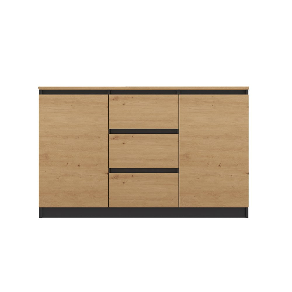 5-Komoda COSTA 1D3S/2D3S BA ANTRACYT DĄB ARTISAN-5