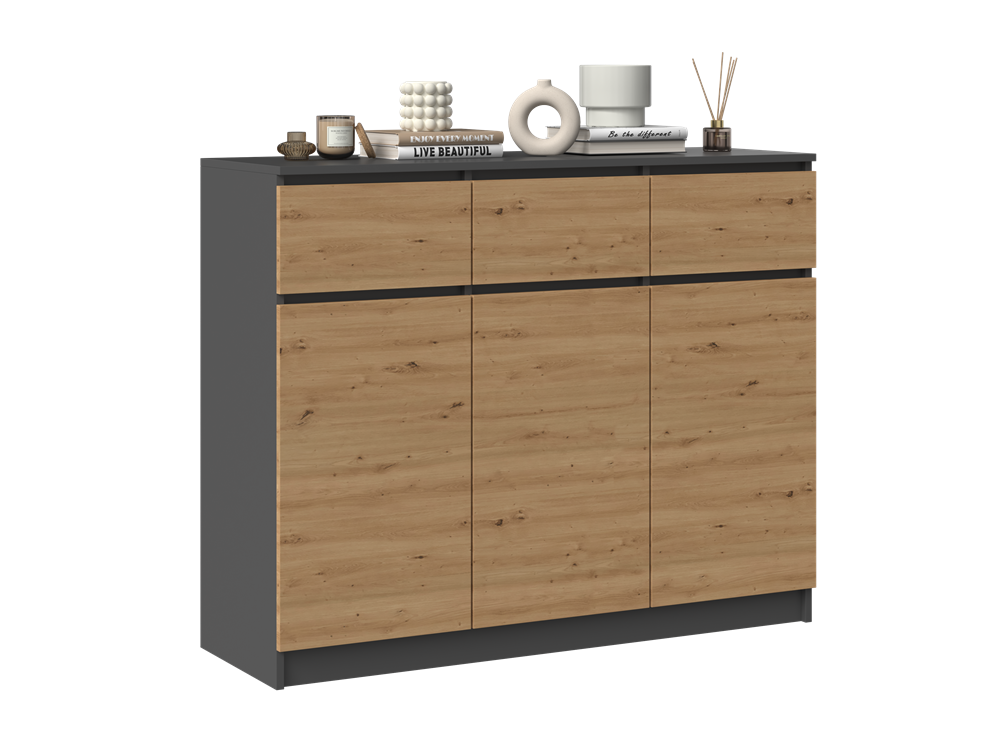 2-Komoda Malwa 3D3S ANTRACYT ARTISAN-2