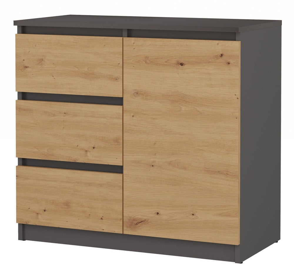 1-Komoda Malwa 1D3S ANTRACYT DĄB ARTISAN-1