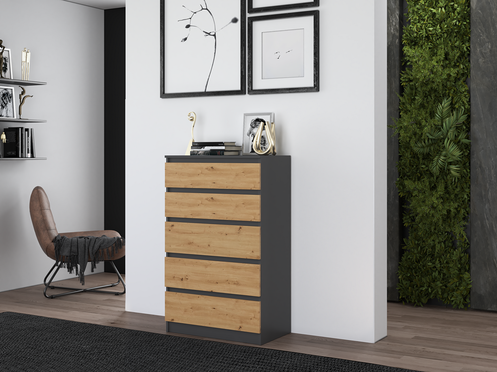 7-Komoda Malwa M5 ANTRACYT ARTISAN-7