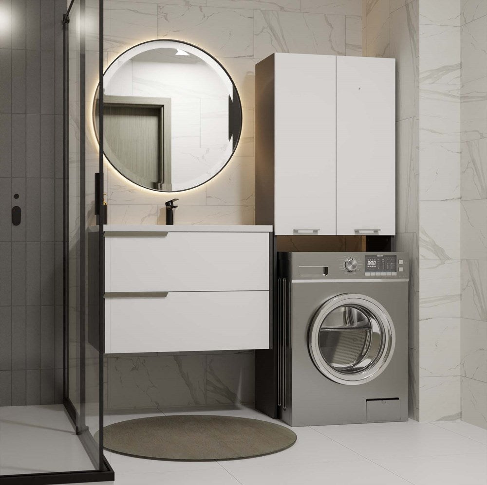 8-Szafka na pralkę Pola DD ANTRACYT / BIAŁY-8