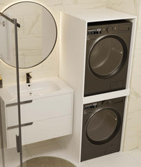 2-Szafka na Pralkę i Suszarkę POLA TWIN Biała-2