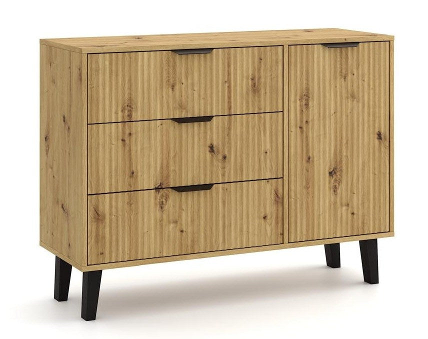 1-Komoda Scandi 1D3S SLIM DĄB ARTISAN-1