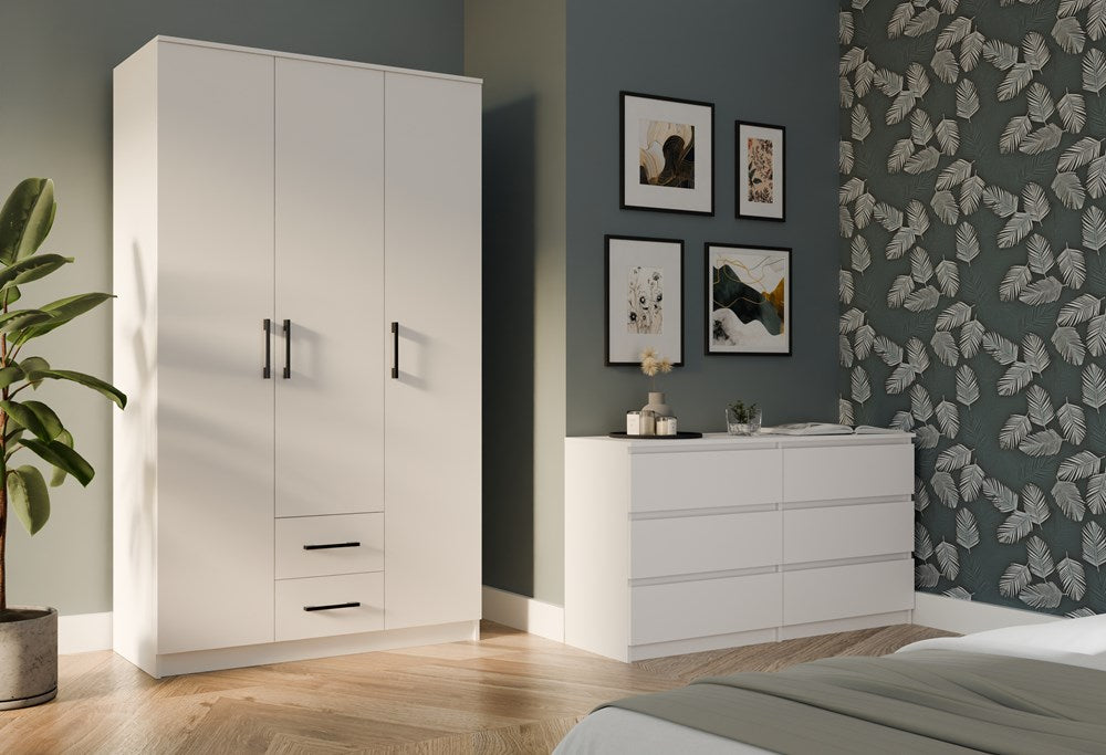 2-Szafa Romana 120 BIAŁA Bez Lustra-2