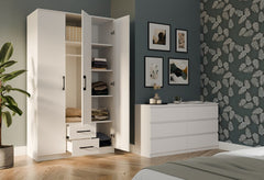 3-Szafa Romana 120 BIAŁA Bez Lustra-3