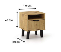 3-Szafka nocna Scandi 1S SLIM DĄB ARTISAN-3