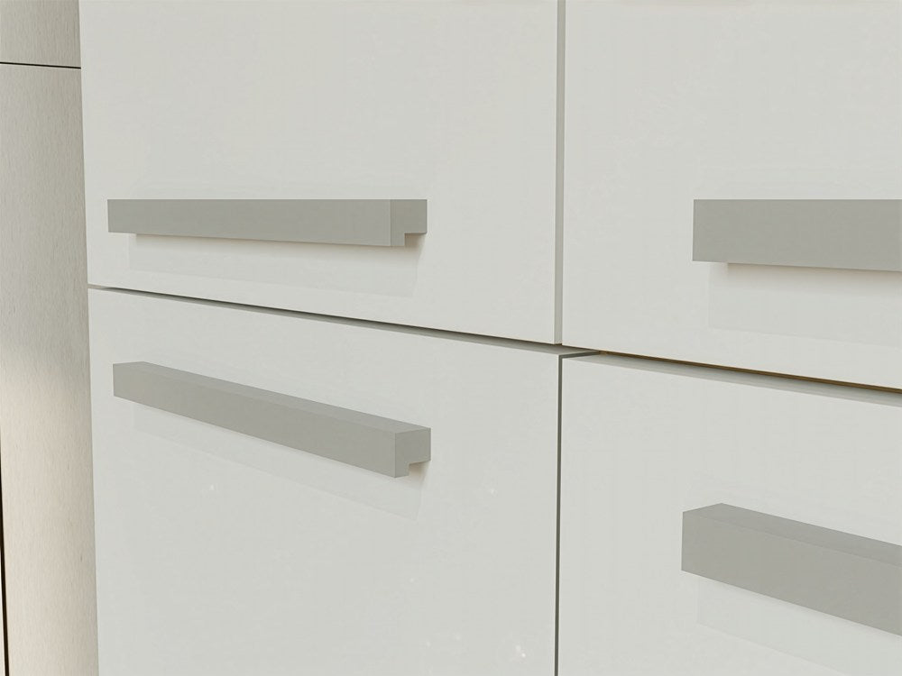 Bathroom Cabinet NEL 1K DD Column Shelf with Laundry Basket OAK ARTISAN / WHITE