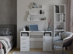 2-Regał Ścienny Wiszący MOBI 3P BIAŁY-2