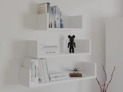 3-Regał Ścienny Wiszący MOBI 3P BIAŁY-3