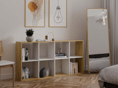2-Regał Malax 2X4 DĄB ARTISAN BIEL-2